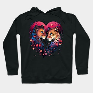 Leopard Couple Valentine Hoodie